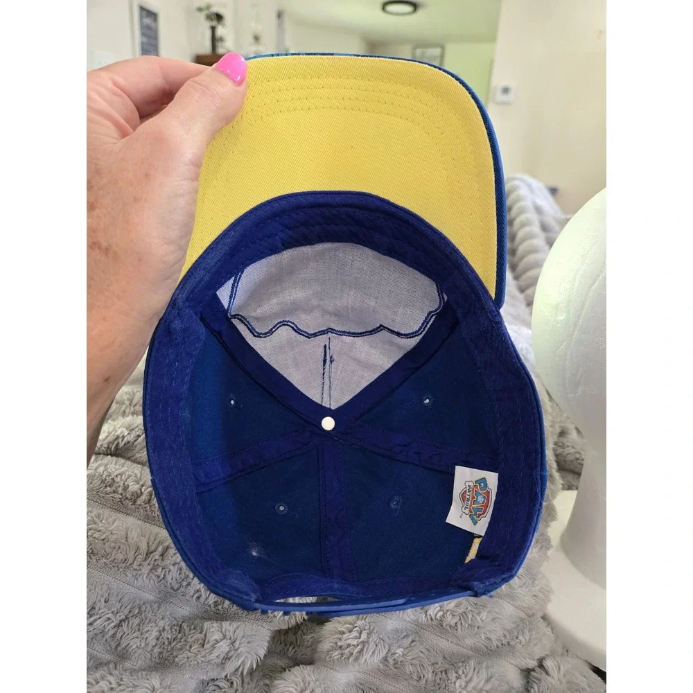 Paw Patrol Boys Blue Snapback Baseball Hat Chase Marshall Rubble Graphic Cap